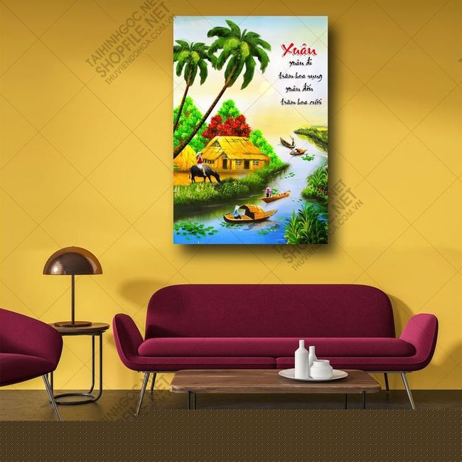 tranh lang que viet nam 18 1 22 tien